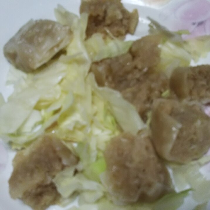 四川焼売ときゃべつの炒め物☆